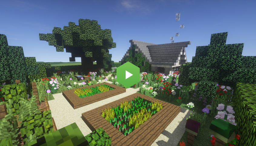 Minecraft gratuit jardin